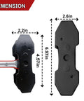 Brake Caliper Spreader Tool Kit With 360 Degree Swing Ratchet Piston Press Spreader Caliper Hooks And Two Steel Plates dimensions