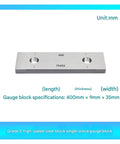 400mm Precision Steel Block Gauge Square Metric Gage Hella Accurate For Router Table Saw Calibration side view showing dimensions