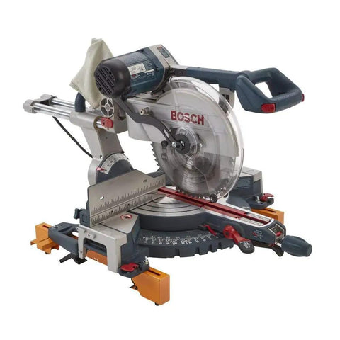 Bosch miter saw on Portamate Tool Mounts For Miter Saw Stands And Work Centers Quick Attach 20 Inch Long Mounts