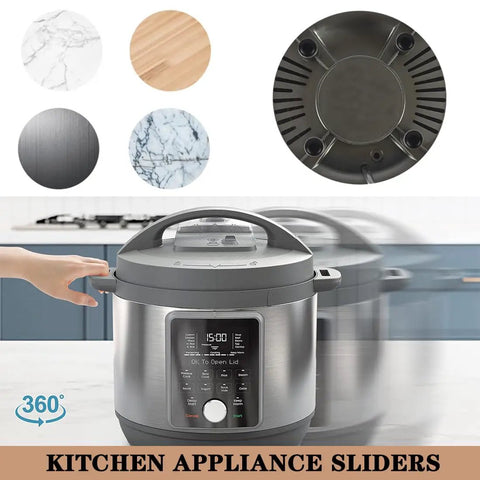 12 Piece Kitchen Appliance Sliders Set With Self Adhesive Pads For Easy Move Of Heavy Duty Coffee Makers, Air Fryers, Mixers And More