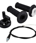 Throttle Grip Set With Cable For Mini Baja MB165 MB200 196cc 200cc Doodlebug Bike 50 Inch Fits Seven Eighths Inch Handlebars