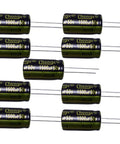 1500uF 50V 16x25mm Aluminum Electrolytic Capacitors 9PCS Pack Ideal For Communication Gear Switching Power Supplies Industrial Instrumentation And Automotive Electronics Minus 40 To Plus 105C Temp Range Plus Minus 20 Percent black cylindrical capacitors