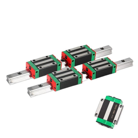 2 Piece 30mm Linear Rail Guide Kit With 4 Bearing Blocks For CNC Rigs, Multiple Length Options 1150 1200 1500 1600 2000 2500 2600mm, Smooth Low Friction Slide System For Precise, Easy Install And Direct CNC Integration. 30mm steel linear rail blocks