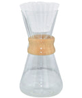Kalita Style Coffee Filters 90 Pack White for Kalita Wave 185 Stagg X Chemex 3 Cup inside glass dripper.