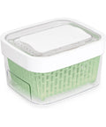 Keep It Fresh 1.6 Quart Food Storage Container With Airflow Basket, Adjustable Top Vent, Carbon Filter, and Clear Lid