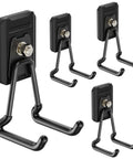 Heavy Duty Magnetic Garage Hooks 4 Pack Beefy Magnet Hangers Rubber Coated For Power Drills Garden Tools Hose Pegboard