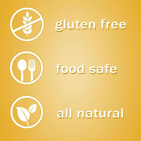 Grindz Professional Coffee Grinder Cleaning Tablets For Home Use infographic: gluten free, food safe, all natural symbols.