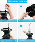Automatic Electric Drinking Water Dispenser Pump For 2 To 5 Gallon Jugs USB Rechargeable installation steps.