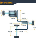 Dimensions of Drawer Front Installation Clamps Adjustable Cabinet Face Clamp Set for Quick Mounting and Precise Alignment