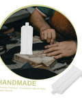 Plastic Adhesive Cartridge Set for Industrial Bonding 1 to 1 Ratio with Reliable Flow Control Precise Glue Dispensing 10 Pack Compatible With Standard Nozzles Ideal for Outdoor Repairs and Pro Grade Long Run Use, white cartridge