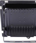 Led Flood Light, Ip66 Waterproof Super Bright Security Lights, Outdoor, black aluminum back view with mounting bracket.