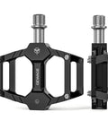 Flat Pedals For Mountain Bikes Aluminum Platform With Sealed Bearings 9 16 Inch Spindle Lightweight Durable Grippy For Road MTB BMX And Kids Bikes Black