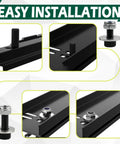 Bottom Mount Seat Hardware Kit For Racing Seats Sliders And Brackets, Complete Mounting Combo With Eight Bolts Eight Washers Eight Nuts