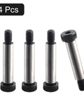 4 Pack Alloy Steel Shoulder Bolts 5/16 Inch Shoulder Diameter 1-1/4 Inch Shoulder Length 1/4-20 UNC Hex Socket Head Shoulder Screws Bolts Durable Heavy Duty Mechanic Grade