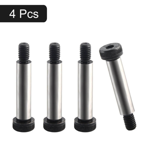 4 Pack Alloy Steel Shoulder Bolts 5/16 Inch Shoulder Diameter 1-1/4 Inch Shoulder Length 1/4-20 UNC Hex Socket Head Shoulder Screws Bolts Durable Heavy Duty Mechanic Grade