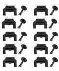 10 Pack Front Bumper Clip Kit For Camry And Corolla, OEM 53879-58010 Replacement Pins And Clips, Secure Fit, No Rattle, DIY Friendly And Easy Install, Durable Plastic Automotive Fasteners, black plastic clips