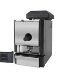 Electric Coffee Bean Roaster Makes Mastering Fresh Beans A Breeze With Simple Dual Controls Four Custom Heat Curves Integrated Smoke Vent And Rock Solid Forty Eight Mm Burr Grinder, compact design with digital interface.