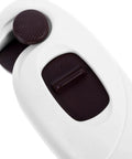 Close-up of Kid Proof Cabinet And Fridge Locks with double button design in durable brown ABS material, 5 pack