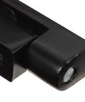 Close-up of Beefy Black Aluminum Alloy Cabinet Hinges 2 Pack Heavy Duty Butt Hinges For Cabinet Doors Replacement, hinge detail