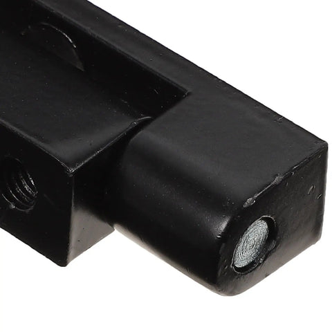 Close-up of Two Piece Black Aluminum Alloy Cabinet Door Hinges With Bearing Easy Remove Reinforced Hinges for cabinets