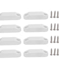 4 Pair Magnetic Baggage Door Catch And Holder Kit White Door Latch With Super Strong Magnets for RV Travel Trailer Campers Motor Home
