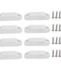 Magnetic Baggage Door Catch Kit For RVs And Trailers, Easy Install, Enhanced Security, 4 Pairs with screws, white design