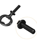 Heavy Duty Zinc Alloy Screw In Bottle Opener 4 Piece Set Matte Black cap remover with threaded stem for bars and parties.