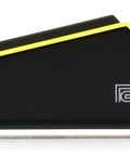 Compact Digital Percussion Pad With 22 Onboard Sounds, Kick Drum Included, SPD-1K Yellow, side view, black and yellow finish.