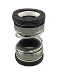 Rugged Dual Face Unbalanced Mechanical Seal Built With NBR Rubber Bellows And Tungsten Carbide Rings To Power Through Heavy Water And Sewage Pump Work On A Solid 90mm Bore, showing assembly with bellows and spring.
