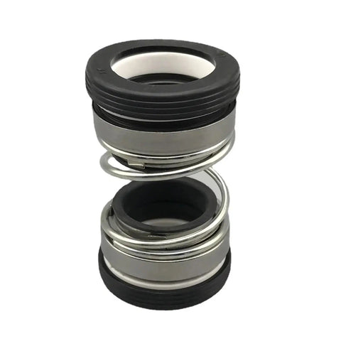 Rugged Dual Face Unbalanced Mechanical Seal Built With NBR Rubber Bellows And Tungsten Carbide Rings To Power Through Heavy Water And Sewage Pump Work On A Solid 90mm Bore, showing assembly with bellows and spring.