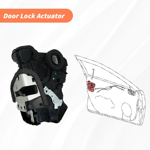 Door Lock Actuator Motor Plug And Play Front Left Driver Side For Toyota Tundra Camry 4Runner RAV4 Lexus RX350 RX450h Scion