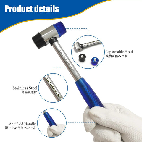 Handy Mini Rubber Mallet 25mm Double Faced Hammer With Soft And Hard Nylon Head No Marring Go To Tool For Jewelry Making