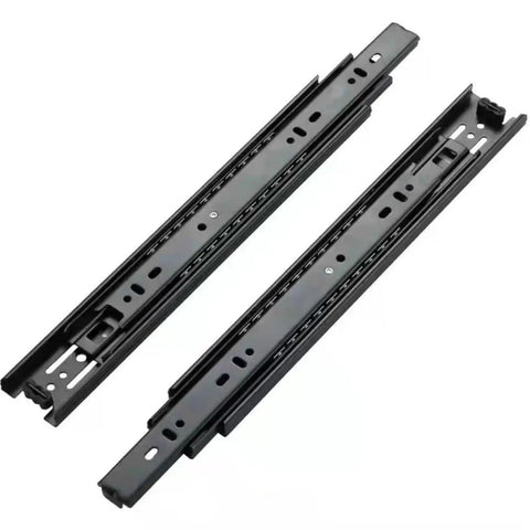 Thickened Drawer Buffer Three Section Slide Rail With Silent Steel Ball Guide For Wardrobe And Cabinet 12 Inch 30cm 2 Pack