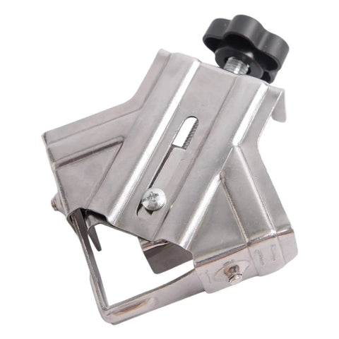 Premium Heavy Duty Pro Grade Quick Adjust Metal Work Clamp For Woodworking Welding Jobs With Ergonomic Handle and strong grip stability from side view.