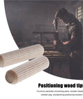 Worker using Wooden Doweling Jig Kit For Cabinets And Drawers 300 Piece Set With Round Fluted Dowels Pins Rods Locator Pro Grade for woodworking