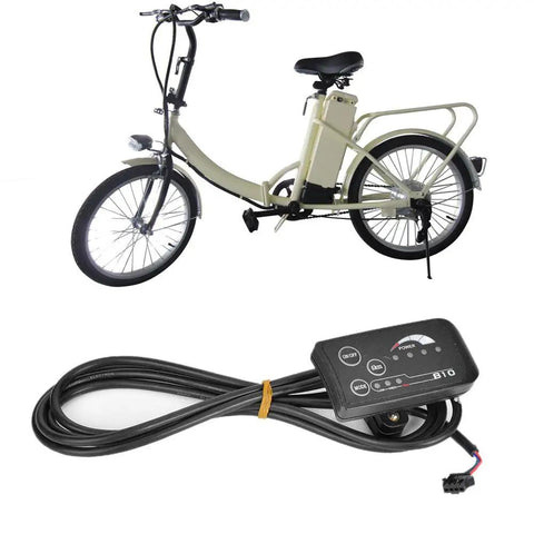 Five Wire 810 LED Display For Electric Bike With Control Panel Ebike Dashboard Readout Replacement Display 810 For Electric Bicycles And Ebikes High Visibility Easy Install Upgrade