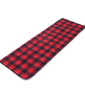 Red Plaid Heated Sleeping Bag Pad With Five Heating Zones And USB Power Camp Comfort Liner For Cold Nights 3 Temperature Levels Continuous Heat 8 To 12 Hours