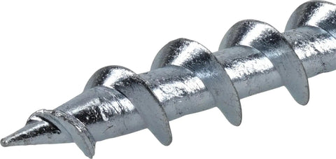 Close-up of screw tip from Beefy Heavy Duty Self Drilling Drywall Anchors Set For Drywall Wood Metal Brick Plaster And Concrete