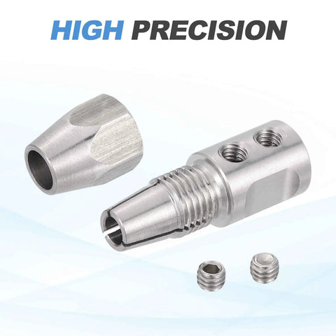 Dope Flex Collet Coupler CNC Stainless Steel For DIY RC Boat With 8mm Motor Shaft And 4.76mm Flex Shaft Flexible Coupling Shaft Locker Built Tough For Smooth RPM And Precision