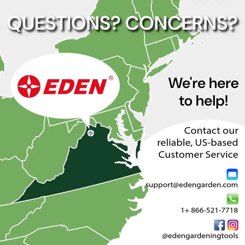 Map with Eden support contact info and social media details