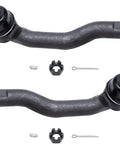 Front 3 Piece Rack And Pinion Kit For 2007 2014 Ford Edge And Lincoln MKX Hydraulic Power Steering Replacement With Tie Rods Heavy Duty Build Plug And Play Ready To Install, two tie rods