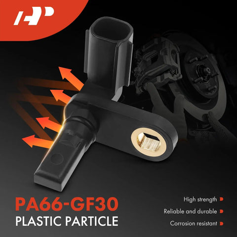 Fresh 4 Piece ABS Wheel Speed Sensor Kit For Front And Rear Audi A3 TT Seat Leon showing high strength plastic material and design.