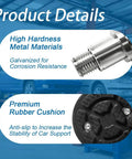 High hardness metal and premium rubber cushion details for Straighten Out Your Stance With These Heavy Duty 4 Pack 35Mm Shaft Screw Lift Feet Pads.