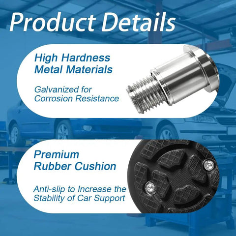 High hardness metal and premium rubber cushion details for Straighten Out Your Stance With These Heavy Duty 4 Pack 35Mm Shaft Screw Lift Feet Pads.