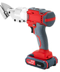 21V Cordless Brushless Electric Tin Snips with two speed control, heavy duty design for cutting metal and cardboard.