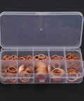 Solid Copper Flat Washers Assorted Set M5 To M14 Including 200 Pcs For Electrical Insulation Stopping Galvanic Corrosion On Aluminum Steel Or Auto Wiring Solar Panels Load Distribution Kit Good For Home Or Garage Use Solid Copper Gear You Gotta Grab. Copper washer assortment in a clear organizer case