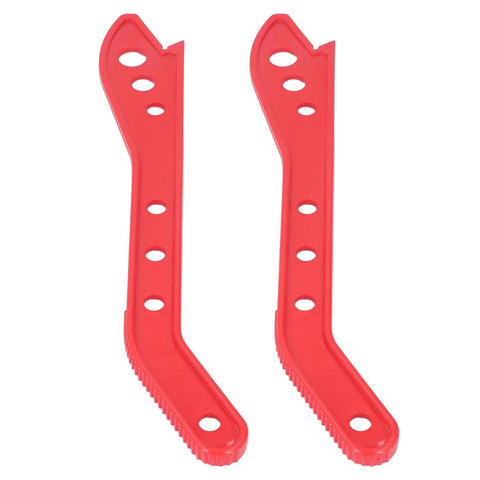 Heavy Duty Plastic Woodworking Push Stick 2 Pack With Grippy Grip And Dead Simple Kickback Defense For Table Saw Router Jointer Workhorse Hands Stay Locked In On Every Cut Rock Solid Build, red thermoplastic push sticks.