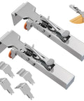 2 Pack Adjustable Drawer Front Installation Clamps Lock Down Cabinet Hardware Alignment Jig Easy Peasy One Push shown with different clips.