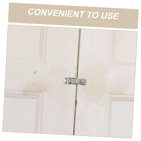 Sosoport marine trailer latch, 316 stainless steel, rotating mechanism, installed on white door