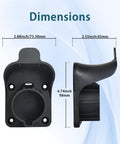 Dimensions of Heavy Duty J1772 EV Charger Holder Wall Mount Electric Vehicle Cable Organizer for SAE J1772 Plug.